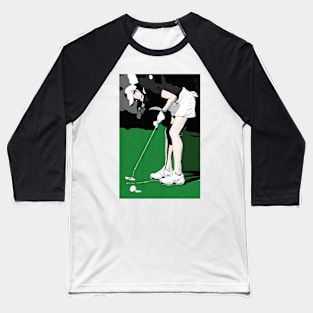Concentration - Golf Art Pfrint Baseball T-Shirt